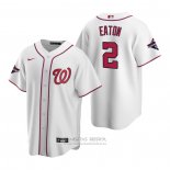 Camiseta Beisbol Hombre Washington Nationals Adam Eaton Replica Blanco