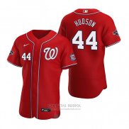 Camiseta Beisbol Hombre Washington Nationals Daniel Hudson Autentico 2020 Alterno Rojo