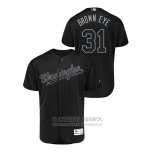 Camiseta Beisbol Hombre Washington Nationals Max Scherzer 2019 Players Weekend Autentico Negro