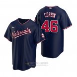 Camiseta Beisbol Hombre Washington Nationals Patrick Corbin Replica Alterno Azul