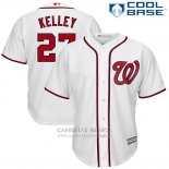 Camiseta Beisbol Hombre Washington Nationals Shawn Kelley Blanco Cool Base
