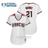 Camiseta Beisbol Mujer Arizona Diamondbacks Zack Greinke Cool Base Primera Blanco