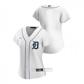 Camiseta Beisbol Mujer Detroit Tigers Replica 2020 Primera Blanco