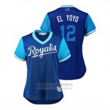 Camiseta Beisbol Mujer Kansas City Royals Jorge Soler 2018 LLWS Players Weekend El Yoyo Azul