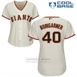 Camiseta Beisbol Mujer San Francisco Giants San Francisco Madison Bumgarner Cool Base Crema