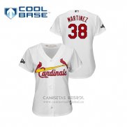 Camiseta Beisbol Mujer St. Louis Cardinals Bud Norris 2018 LLWS Players Weekend Budman Rojo