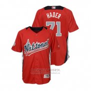 Camiseta Beisbol Nino All Star Josh Hader 2018 Home Run Derby National League Rojo
