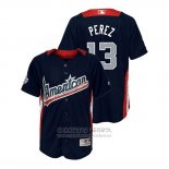 Camiseta Beisbol Nino All Star Salvador Perez 2018 Home Run Derby American League Azul