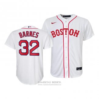 Camiseta Beisbol Nino Boston Red Sox Matt Barnes Replica 2021 Blanco