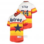 Camiseta Beisbol Nino Houston Astros Nolan Ryan Cooperstown Collection Primera Blanco Naranja