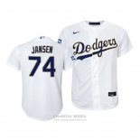 Camiseta Beisbol Nino Los Angeles Dodgers Kenley Jansen 2021 Gold Program Replica Blanco