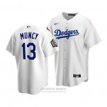 Camiseta Beisbol Nino Los Angeles Dodgers Max Muncy 2020 Primera Replica Blanco