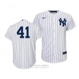 Camiseta Beisbol Nino New York Yankees Miguel Andujar Replica Primera 2020 Blanco Azul