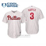 Camiseta Beisbol Nino Philadelphia Phillies Bryce Harper Cool Base Primera Blanco