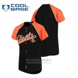 Camiseta Beisbol Nino San Francisco Giants Personalizada Stitches Negro Naranja