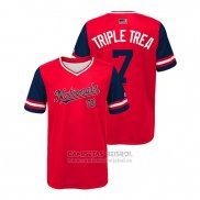 Camiseta Beisbol Nino Washington Nationals Trea Turner 2018 LLWS Players Weekend Triple Trea Rojo