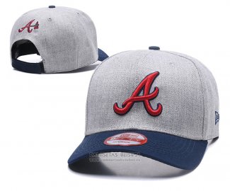 Gorra Atlanta Braves Gris Rojo