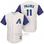 Camiseta Beisbol Hombre Arizona Diamondbacks 11 A.j. Pollock Negro Alterno Cool Base