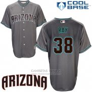 Camiseta Beisbol Hombre Arizona Diamondbacks 38 Robbie Ray Cool Base Gris