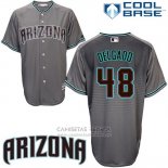 Camiseta Beisbol Hombre Arizona Diamondbacks 48 Randall Delgado Cool Base Gris