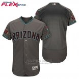 Camiseta Beisbol Hombre Arizona Diamondbacks Gris Verde Alterno Flex Base