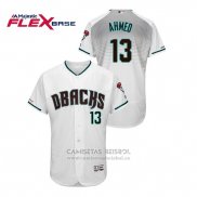 Camiseta Beisbol Hombre Arizona Diamondbacks Nick Ahmed Autentico Flex Base Blanco