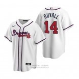 Camiseta Beisbol Hombre Atlanta Braves Adam Duvall Replica Primera Blanco