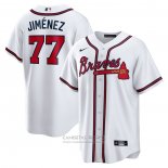 Camiseta Beisbol Hombre Atlanta Braves Joe Jimenez Primera Replica Blanco
