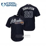 Camiseta Beisbol Hombre Atlanta Braves Josh Donaldson Cool Base Alterno Azul