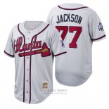 Camiseta Beisbol Hombre Atlanta Braves Luke Jackson Cooperstown Collection Autentico Blanco