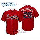 Camiseta Beisbol Hombre Atlanta Braves Mike Foltynewicz Cool Base Alterno 2019 Rojo