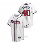 Camiseta Beisbol Hombre Atlanta Braves Mike Soroka 2020 Replica Primera Blanco