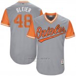 Camiseta Beisbol Hombre Baltimore Orioles 2017 Little League World Series 48 Richard Bleier Gris