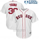 Camiseta Beisbol Hombre Boston Red Sox 30 Chris Young Blanco Cool Base