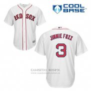 Camiseta Beisbol Hombre Boston Red Sox 3 Jimmie Foxx Blanco Primera Cool Base