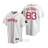 Camiseta Beisbol Hombre Boston Red Sox Eduard Bazardo Replica Blanco
