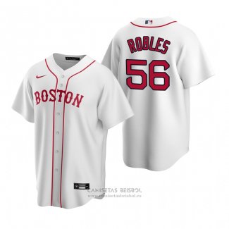 Camiseta Beisbol Hombre Boston Red Sox Hansel Robles Replica Alterno Blanco