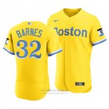 Camiseta Beisbol Hombre Boston Red Sox Matt Barnes 2021 City Connect Autentico Oro