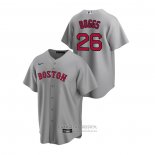 Camiseta Beisbol Hombre Boston Red Sox Wade Boggs Replica Road Gris