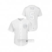 Camiseta Beisbol Hombre Chicago Cubs Albert Almora Jr 2019 Players Weekend Tico Replica Blanco