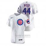 Camiseta Beisbol Hombre Chicago Cubs Anthony Rizzo Autentico Blanco
