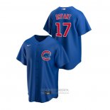 Camiseta Beisbol Hombre Chicago Cubs Kris Bryant Replica Alterno Azul