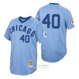 Camiseta Beisbol Hombre Chicago Cubs Willson Contreras Autentico 1976 Cooperstown Azul