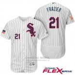 Camiseta Beisbol Hombre Chicago White Sox 2017 Estrellas Y Rayas 21 Todd Frazier Blanco Flex Base