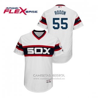 Camiseta Beisbol Hombre Chicago White Sox Carlos Rodon Flex Base Blanco