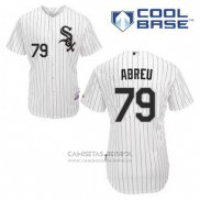 Camiseta Beisbol Hombre Chicago White Sox Jose Abreu 79 Blanco Primera Cool Base