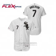 Camiseta Beisbol Hombre Chicago White Sox Tim Anderson Flex Base Blanco Negro