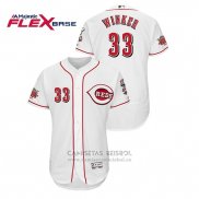 Camiseta Beisbol Hombre Cincinnati Reds Jesse Winker Flex Base Blanco