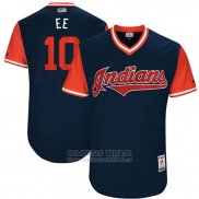 Camiseta Beisbol Hombre Cleveland Indians 2017 Little League World Series Edwin Encarnacion Azul