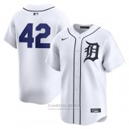 Camiseta Beisbol Hombre Detroit Tigers 2024 Jackie Robinson Day Primera Limited Blanco
